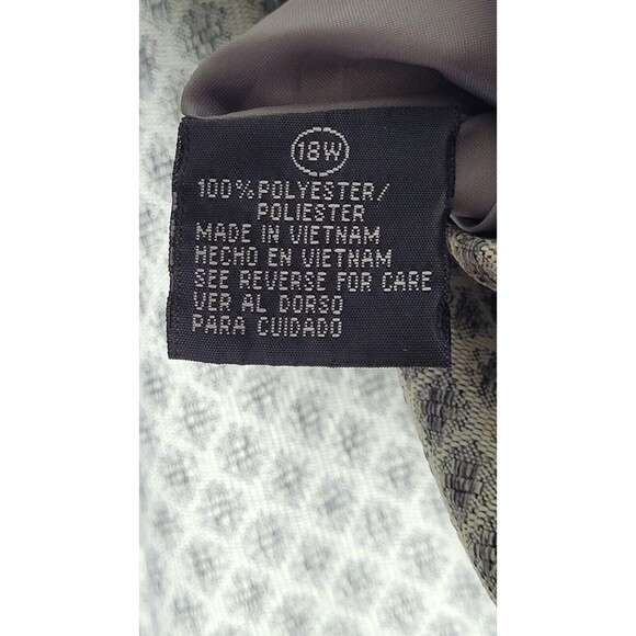 VTG Giorgio Sant Angelo Dress Sleevless Lined 18W Grey - Picture 8 of 16